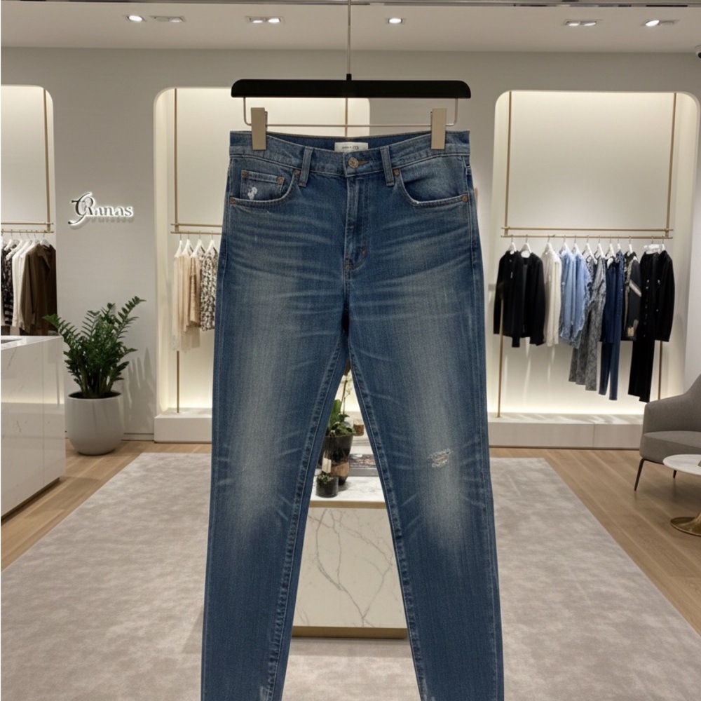 MOUSSY VINTAGE Japan Made Odessa Distressed Skinny Size 28 W